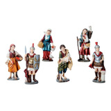 Aldeanos  Para Pesebre De 15 Cm Con 6 Figuras