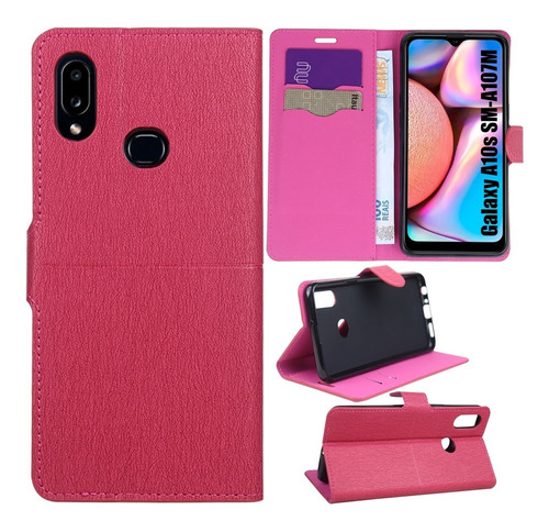 Capa Capinha Carteira + Pel. Vidro Para Galaxy A10s A107   