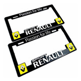 Par (2) Portaplacas Renault Clio Duster Kwid Kangoo Koleos