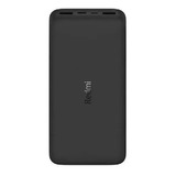 Carregador Portátil Universal Power Bank Xiaomi 20000mah Cor Preto