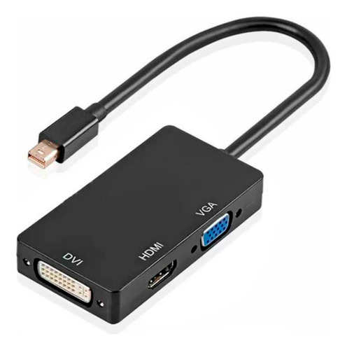 Cabo Adaptador Conversor Mini Dp Para Hdmi + Dvi + Vga