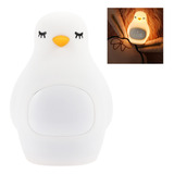 Despertador Led Night Light Penguin Outlook Soft Silicone Cu