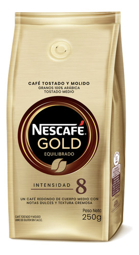 Nescafé Gold Tostado Molido Equilibrado 250gr