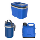 Kit Termolar Caixa Term 32l / Galão 5l / Tereré 2,5l Azul