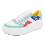 Tenis Mujer American Polo 2481 Blanco Mt. 116-297