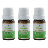 Óleo Essencial De Melaleuca Kit 3 Óleos Tea Tree Natural