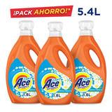Pack 3 Botellas Detergente Ace Liquido Concentrado 1,8 Lt