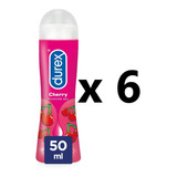 Durex Play Lubricante Gel Cerezas De Pasión Cherry Pack De 6