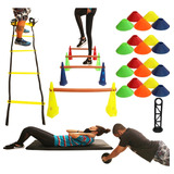 Roda Para Abdominal Treino Funcional + Escada Agilidade 5 M.