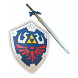 Quadros Zelda Escudo E Espada Em Relevo Decoração Gamer 2 Pç
