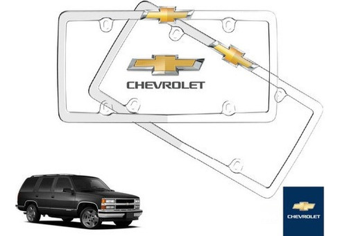 Par Porta Placas Chevrolet Tahoe 1999 Original