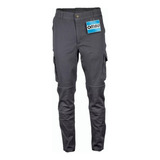 Pantalon Cargo Elastizado Ombu Porta Celular Gris Talle 44