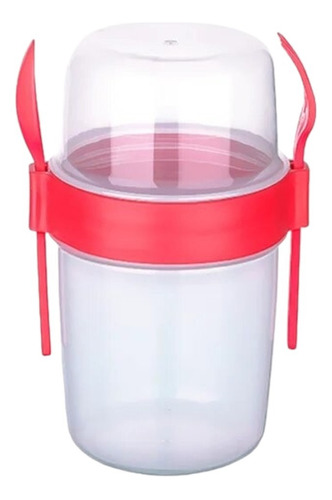 Vaso Contenedor Para Yogurt Con Cereal Y Fruta, 1100 Ml