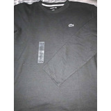 Sudadera Waffle Lacoste Grande Negra