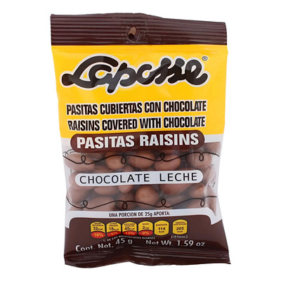 Laposse Pasitas Con Chocolate Con Leche 45g | MercadoLibre