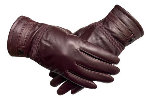 Guantes Invierno De Hombre Cuero Piel De Oveja Mod Rosse