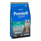 Ração Premier Amb. Interno Gatos Adulto Light Salmão 7,5 Kg