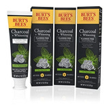 Burts Bees Toothpaste, Natural Flavor, Charcoal Fluoride-fr