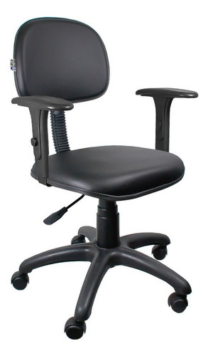 Cadeira Escritório Secretaria C/ Braço Regulavel - Metalwood