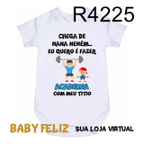 Roupa De Bebê Body Fazer Academia Com O Titio R4225