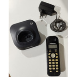 Telefone Panasonic Kx-tg1381lb Preto Funcionando Bem