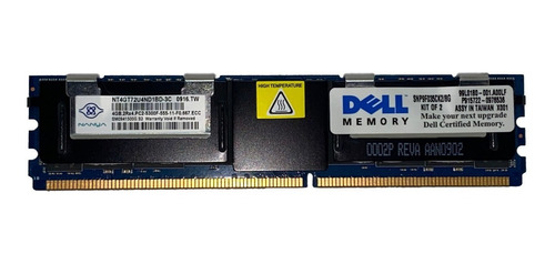 Memoria Ecc Fb-dimm 4gb Pc2-5300f Dell Poweredge 2900 / 2950