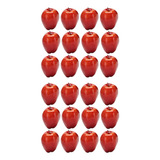 24 Manzanas Artificiales, Fruta Roja Deliciosa Para La Cocin
