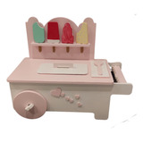 Carrito De Helados Juguete Madera. Linea Montessori