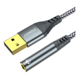 Adaptador De Audio Usb A Conector De 0.138 In (1.6 Pies), Ad