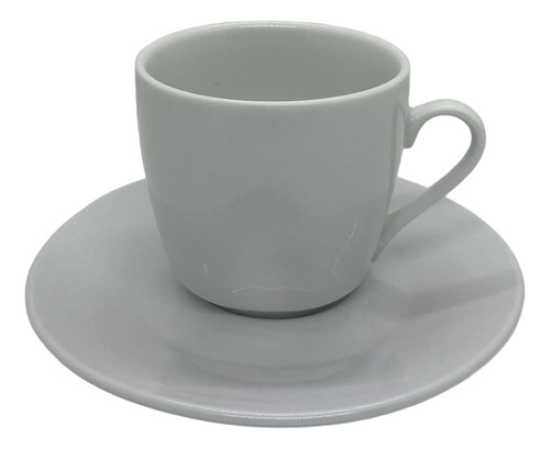 Set X 6 Taza De Te Con Plato Porcelana Desayuno 