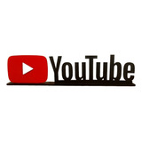 Placa Youtube Para Centro De Mesa Em Mdf  - Decoração 