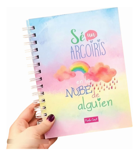 Cuaderno Hojas Rainbow Colores Pastel  A5 Punto Cero