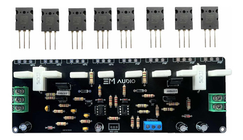 Tarjeta Amplificadora + 8 Transistores 5200 1943 Max 100v