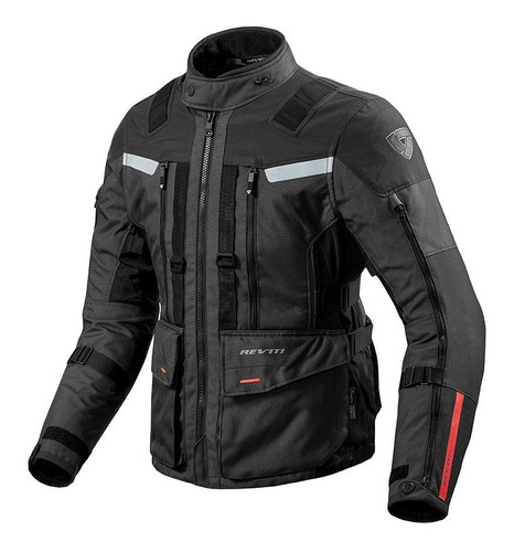 Campera Moto Revit Sand 3 Cordura Negro Bamp Group