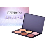 Paleta Iluminadores Shine Bright Beauty Creations 6 Tonos