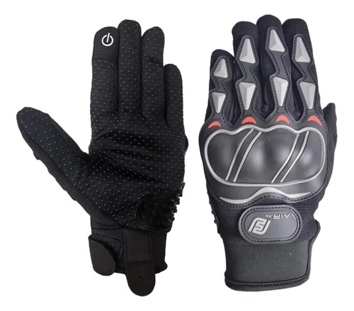 Guantes Faseed Air Chaser Fgl 901 Negro Rojo