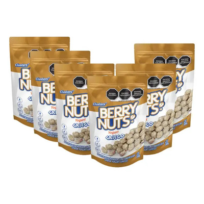 Six Pack Cluster® De Yogurt Griego 180g Berry Nuts® | MercadoLibre