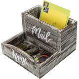 Mygift - Organizador De Madera Con Texto En Ingles  Antorch