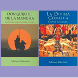 El Quijote De La Mancha / La Divina Comedia Lote X 2 Libros
