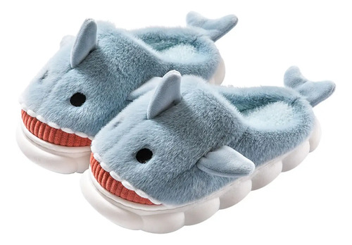 Sandalias Tiburon Cómodas Pantuflas Algodón Calientes Mujer | Meses sin interés
