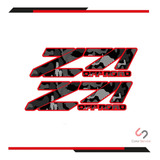 2 Pzs Calca Sticker Chevrolet Z71 Camuflaje 35x9 Cm