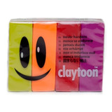 Set 4 Plastilina Van Aken Claytoon 454 G, Colores A Elección