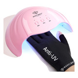 Modelones Lámpara De Uñas Led Uv De Gel Con Kit De Guantes