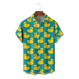 Camisa Hawaiana Unisex Para Nadar Con Patos, Camisa De Playa
