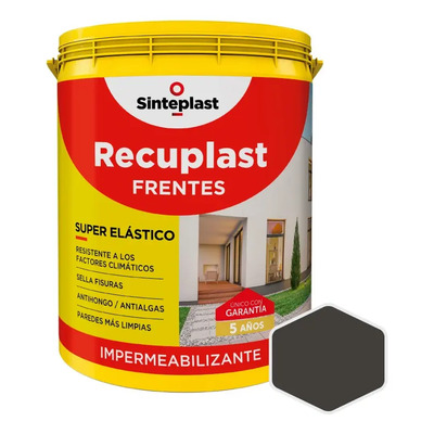 Recuplast Frentes Impermeab - 10lt Color Gris | Mismo precio en cuotas