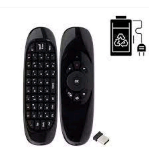 Controle Mini Teclado Air Mouse Sem Fio Android Para Tvs
