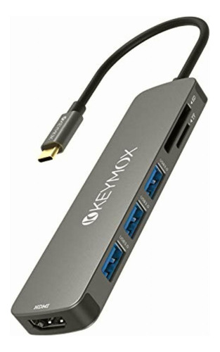 Keymox Hub Usb C Hdmi, Adaptador Multipuerto Usb C Dongle,