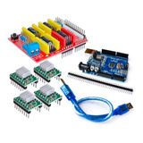 Kit Arduino Impresora 3d Uno Shield Cnc 4 Driver A4988 