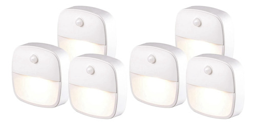 Luz Led Nocturna Con Sensor De Movimiento Para Interiores, 6