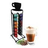 Suporte Porta 28 Cápsulas Organizador Café Expresso Cozinha